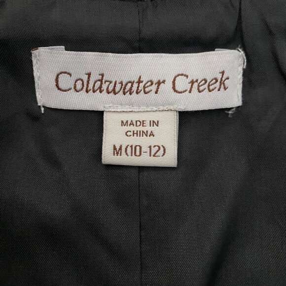 Coldwater Creek Tweed Jacket Womens Size Medium Multicolor Pockets Zipper - Picture 3 of 12